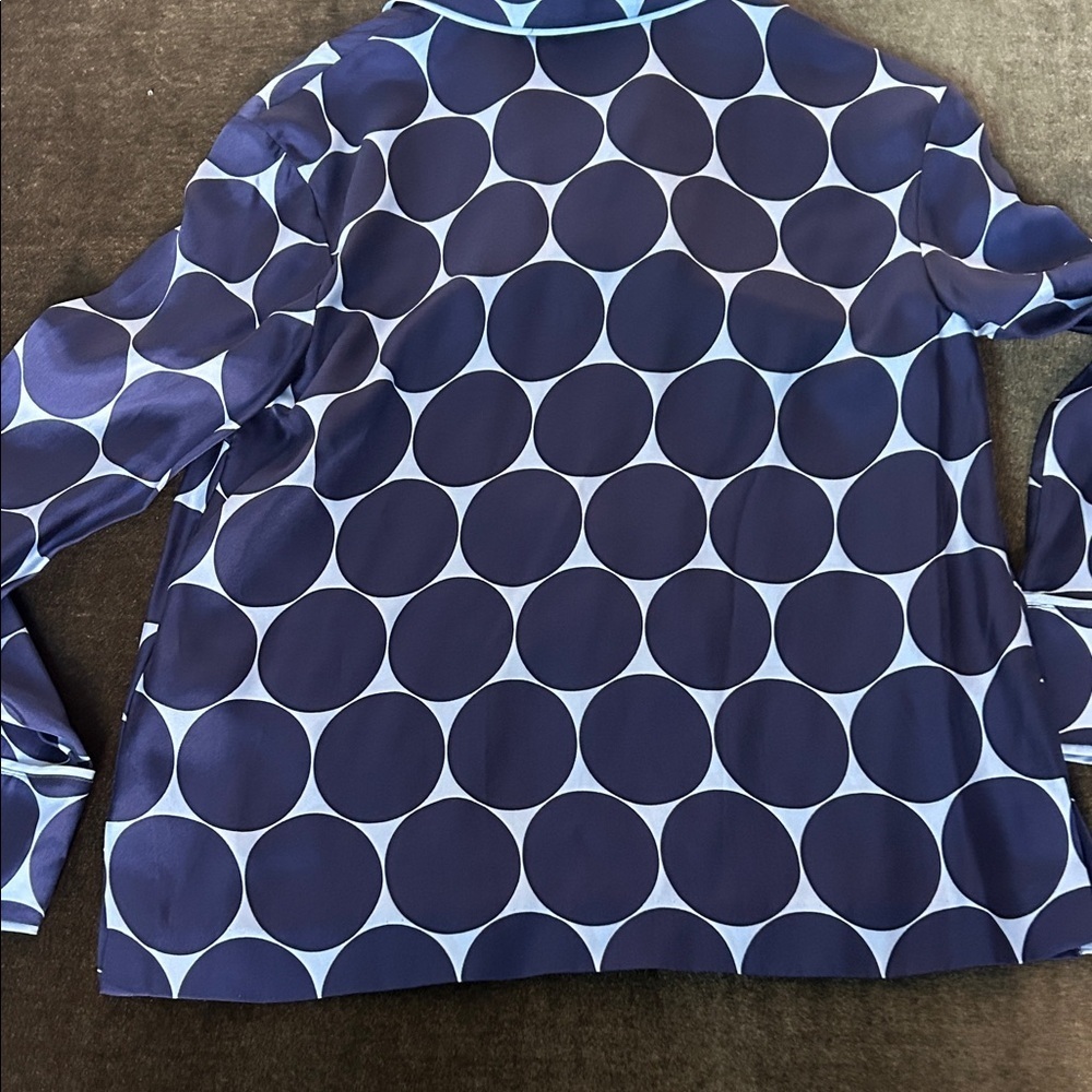 Kate Spade Navy and Light Blue Patterned Shirt - Picture 10 of 11